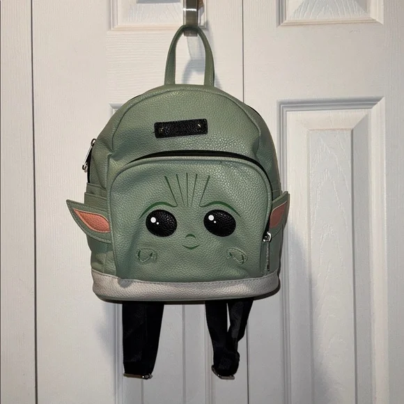 Star Wars DisneyLand Baby Yoda Vegan Leather Mini Backpack - Picture 2 of 9